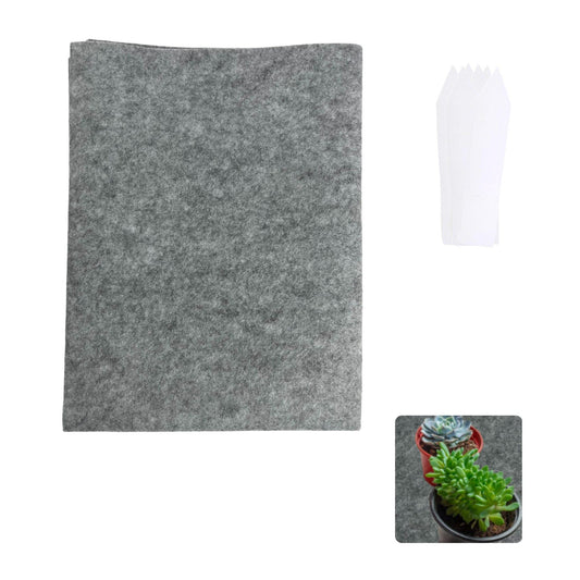 Rejopfad Capillary Mat Automatic Watering System for Plants 4 FT by 5.2 FT, Capillary Matting for Plants Indoor Self Watering System Seed Mat Include 20Pcs Plant Labels