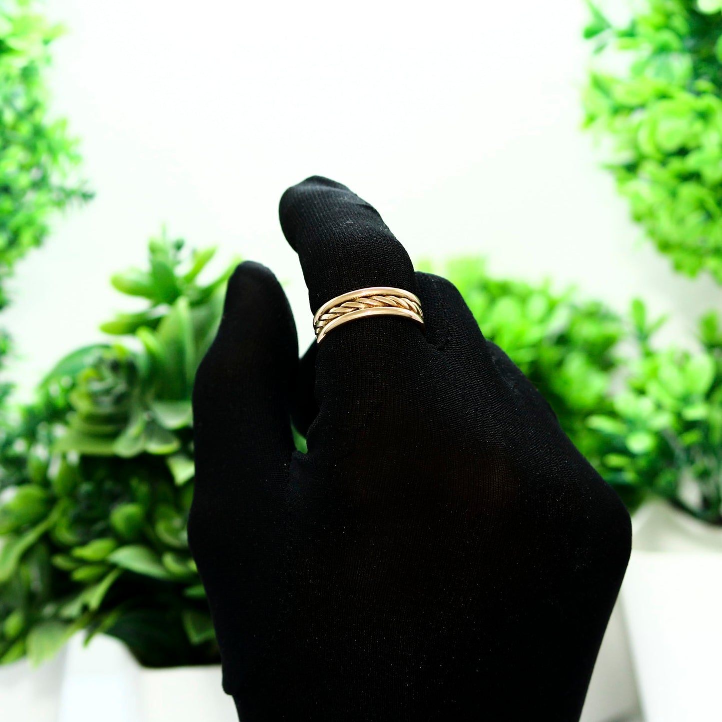 Krishnaa Jewels Pure Copper Classic HandCrafted Band Ring Gift Jewelry for Men and Women (10.5)