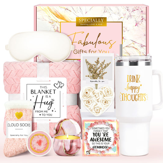 Gift Baskets for Women Birthday Gifts for Women Unique Get Well Gift for Woman Luxury Self Care Gifts for Woman Get Better Soon Care Package Set for Her Spa Kit Box for Best Friends, Girlfriend, Mom