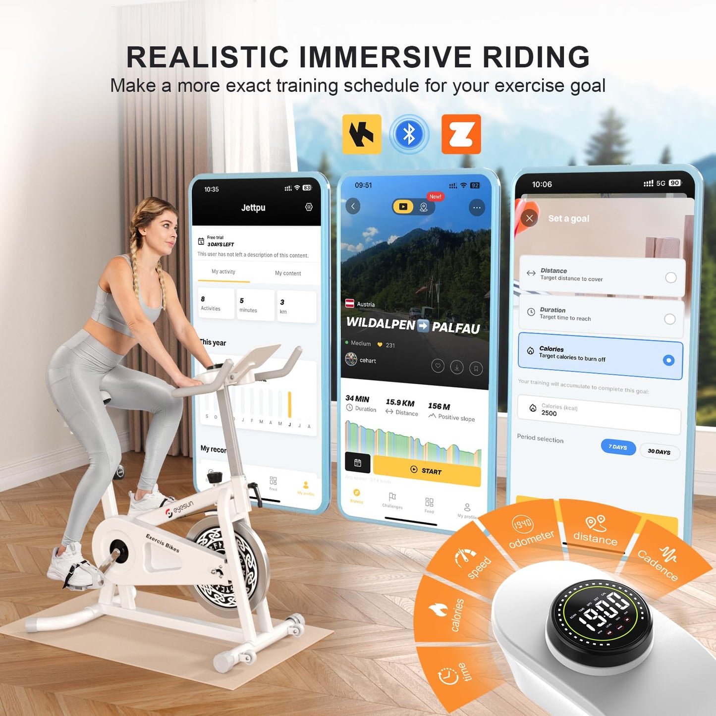 Exercise Bikes for Home,Indoor Cycling Bike with Adjustable Friction,Brake Pad Resistance Silent Belt Drive,330lbs Weight Capacity &Upgraded Version Seat for Home Cardio&Weight Loss(Classical Exercise Bikes Plus)