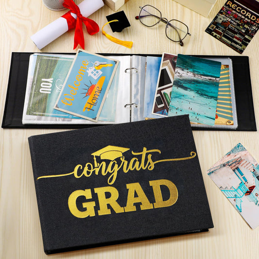Spiareal 2026 Graduation Gift Card Book Graduation Card Album with 100 Pages High School College Survival Kit Gift Cards Book for Her Him Women Men Girls Boys Teens Students, 6 x 8 Inches