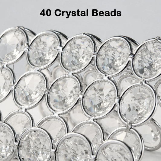 Feyarl Crystal Business Card Holder Stand Office Business Name Cards Display Sparkly Desktop Gift Card Photo Organizer Storage for Office Meeting Desk Front