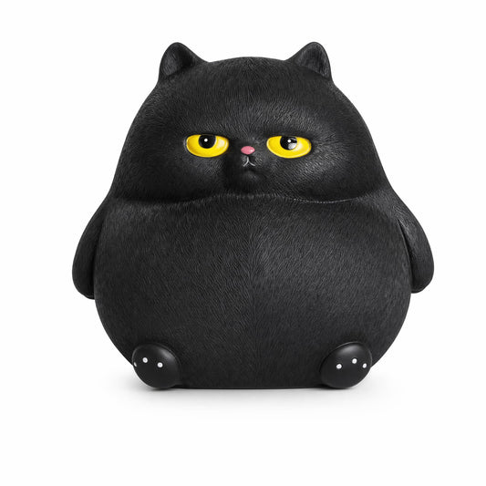 OlethRoryLe Black Cat Statue for Home Decor, Resin Animals Cat Figurines Room Decoration for Bookshelf Office Table, Comes with Piggy Bank Function，Gift for Cat Lovers, Woman Mom Retro Cats Animal