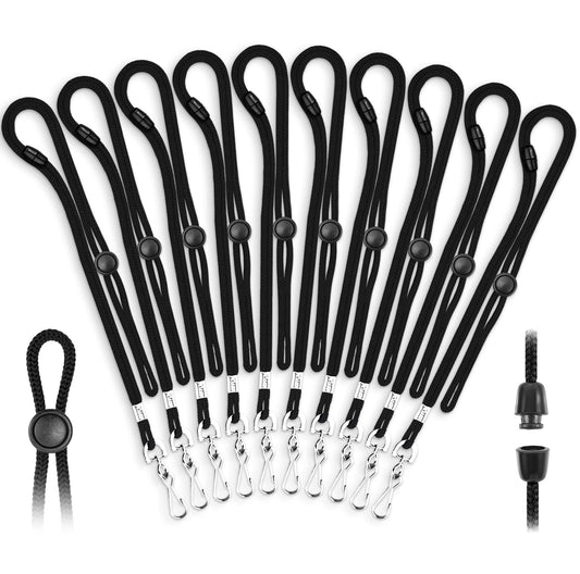 MIFFLIN-USA - Adjustable Safety Breakaway Lanyards for ID Badges, Identification Cards & Name Tags - Black, 36 Inch, Bulk Pack of 250