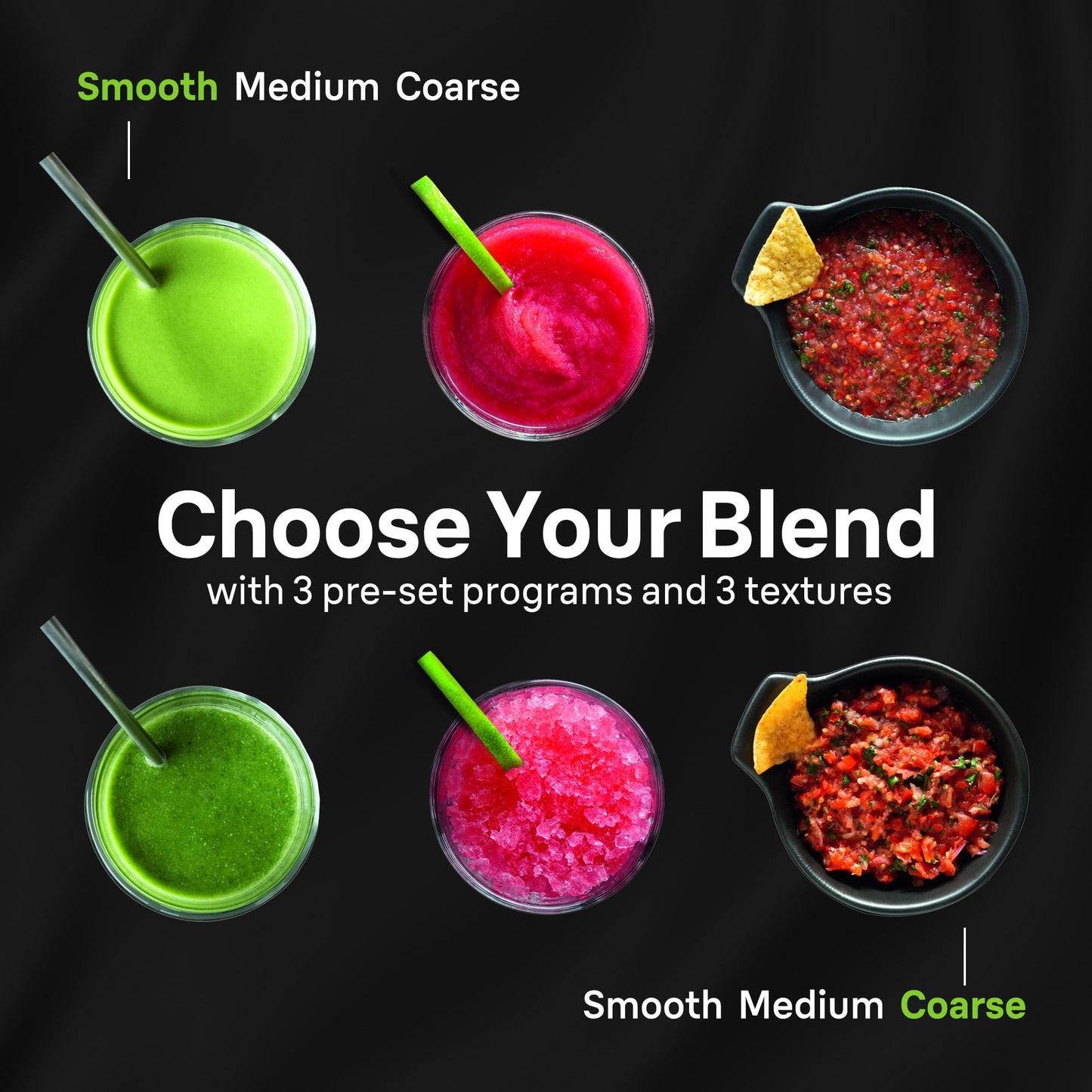 Braun TriForce Power Blender - Powerful 1200 Watt Countertop Blender with 10 Manual Speeds, 3 Texture & 3 Food Settings, Stainless Steel Blades for Effortless Emulsifying, for Smoothies, Purees & More