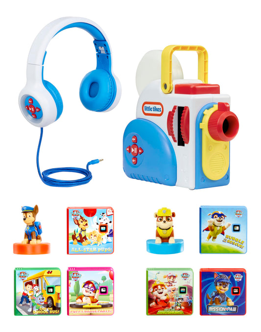 Little Tikes Story Dream Machine PAW Patrol Edition with Headphones, 6 PAW Patrol Stories & 2 Character Figures – Kids Audio Book Player, Toddler Toy Gift Ages 3+ (Amazon Exclusive)