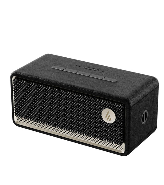 Edifier ES60 Bluetooth Speaker, Portable with Stereo Pairing, IP66 Dustproof & Waterproof 9H Playtime BT5.4 34W RMS Dual Device Connection Ambient Light for Home Party Outdoor Beach – Black
