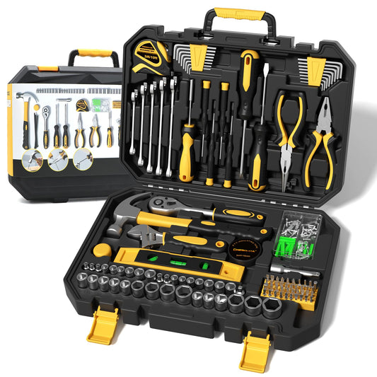 CRESOLVIA 209 Piece Tool Kit for Home Socket Wrench Auto Repair Tool Set,General Household Tool box,Basic Hand Tool Kit,Perfect for Homeowner, Diyer, Handyman