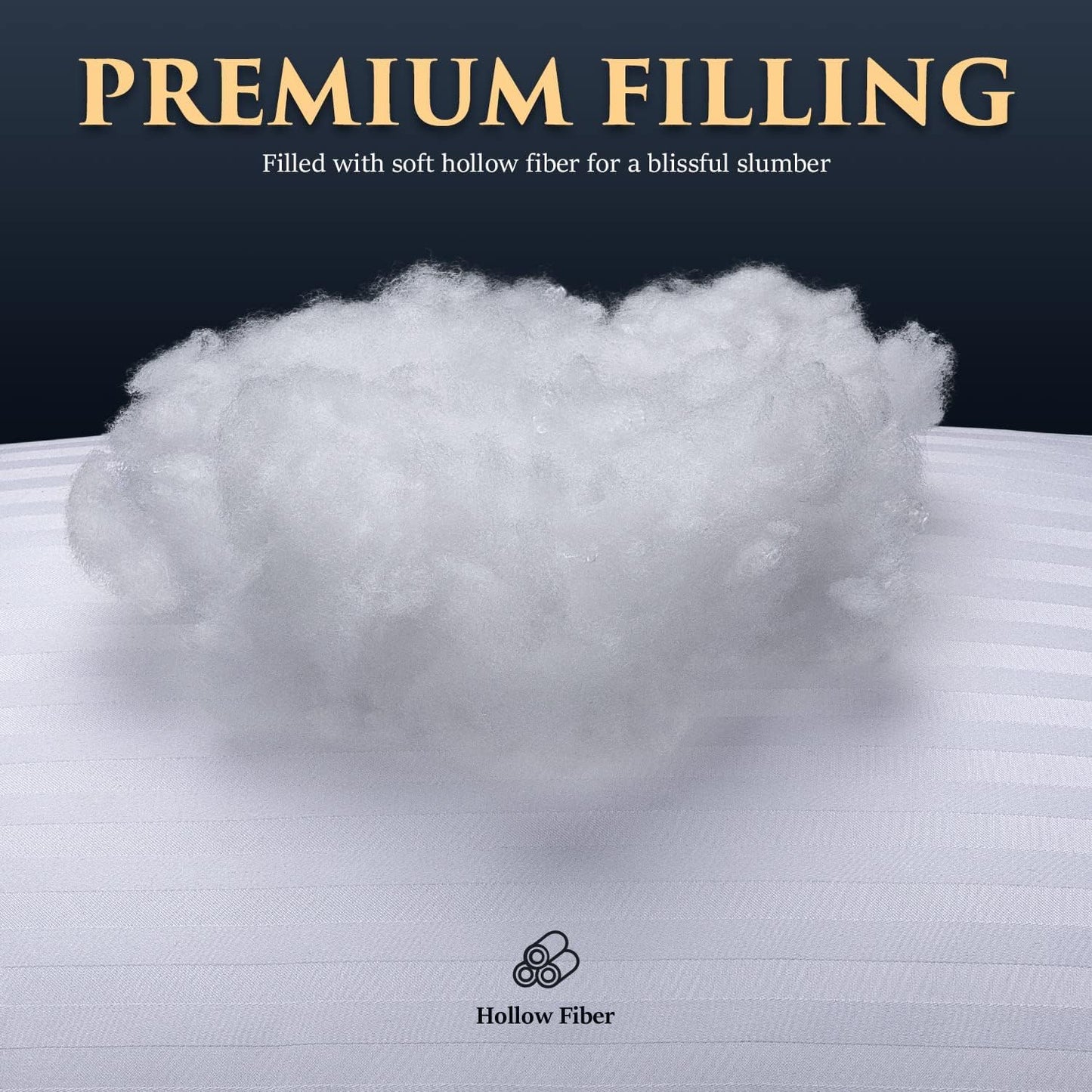 COZSINOOR Bed Pillows for Sleeping Queen Size - Hotel Quality Set of 2 - Breathable Down Alternative Microfiber Filled for Back, Stomach, Side Sleepers, Cooling & Skin-Friendly