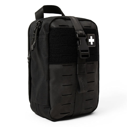 MY MEDIC MyFAK Standard Ifak First Aid Kit - 132 Life Saving Trauma and Medical Items - HSA&FSA Eligible Survival Kit for Camping or Your Car - Black