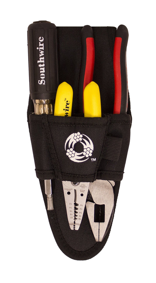 Southwire Electrical Wire Tool Kit - Multipurpose Set for Installation & Repair - Stainless Steel Wire Stripper, Multi-Bit Screwdriver, Cutting Pliers - New Grip