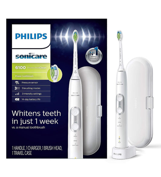 Philips Sonicare Protective Clean 6100 Electric Tooth Brush, Hx6877/21, 1 Pound