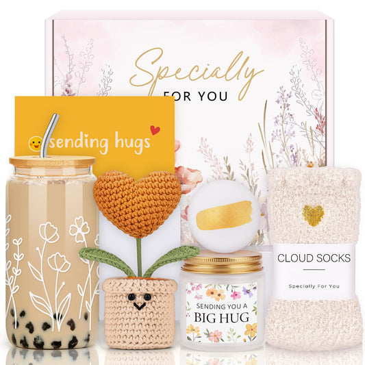 Care Package for Women Get Well Gifts for Women After Surgery Recovery Gift Get Well Soon Gift Baskets for Woman Sympathy, Thinking of You, Hug in a Box, Feel Better Gifts for Woman, College Girl, Her