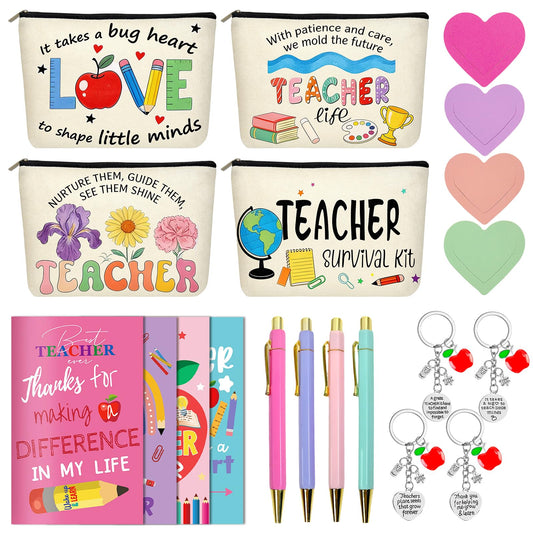 Asekonc 20Pcs Teacher Appreciation Gifts Bulk, Gifts for Women with Teacher Survival Kit, Back to School Teacher Christmas Valentines Gifts for Appreciation