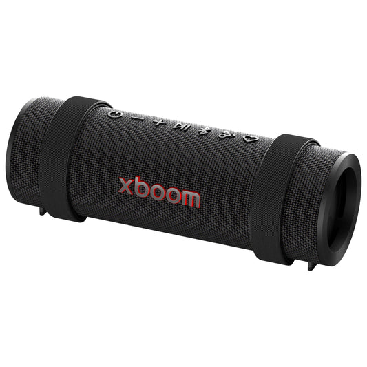 LG xboom Grab Core by will.i.am, Portable Outdoor Bluetooth Speaker for Sports and Athletes, up to 19 Hours, IP67 Dust and Water Resistant, Adjustable Carrying Straps. Perfect for Biking and Hiking