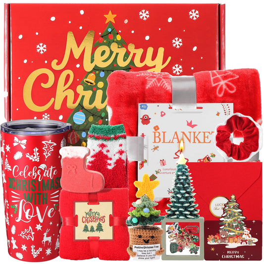 Christmas Gifts for Women 2025 - Christmas Gift Baskets for Women Mom Wife Grandma Daughter Sisters Girlfriend Friends Coworkers Teacher Nurse Her, Christmas Gift Sets Christmas Gifts Boxes for Her