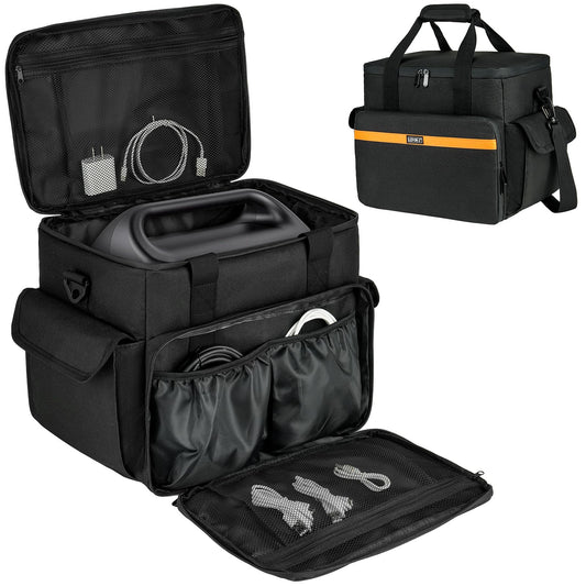LEFOR·Z Carrying Case Compatible with Jackery Explorer 2000 v2/1500/1000 Plus/ECOFLOW Delta 2/BLUETTI AC180,Portable Power Station Travel Bag for Charging Cable and Accessories(Bag Only)