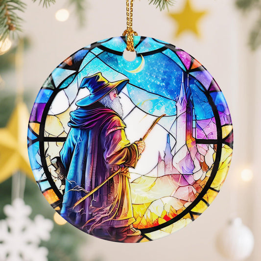 Wizard Christmas Decorations for Tree, Christmas Ornaments, Keepsake Ornaments, Holiday Decor, Xmas Gifts, Gift for Fantasy Lovers, Gifts for Friends or Family