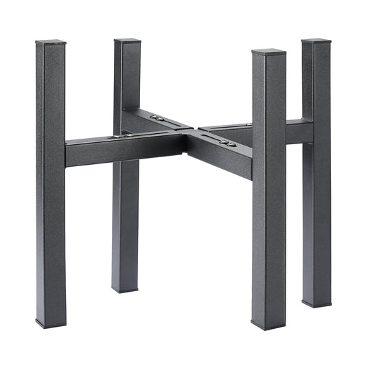 YueTong 2 Pack Indoor Plant Stand for Large Plants, Outdoor Plant Stands Fits 12-16 inch Pot,Adjustable Metal Heavy Duty Planter Stand(Matte Black)