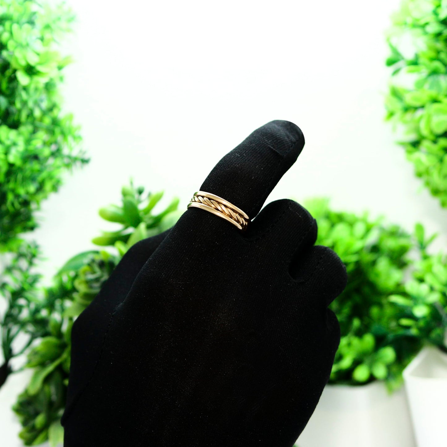 Krishnaa Jewels Pure Copper Classic HandCrafted Band Ring Gift Jewelry for Men and Women (7)