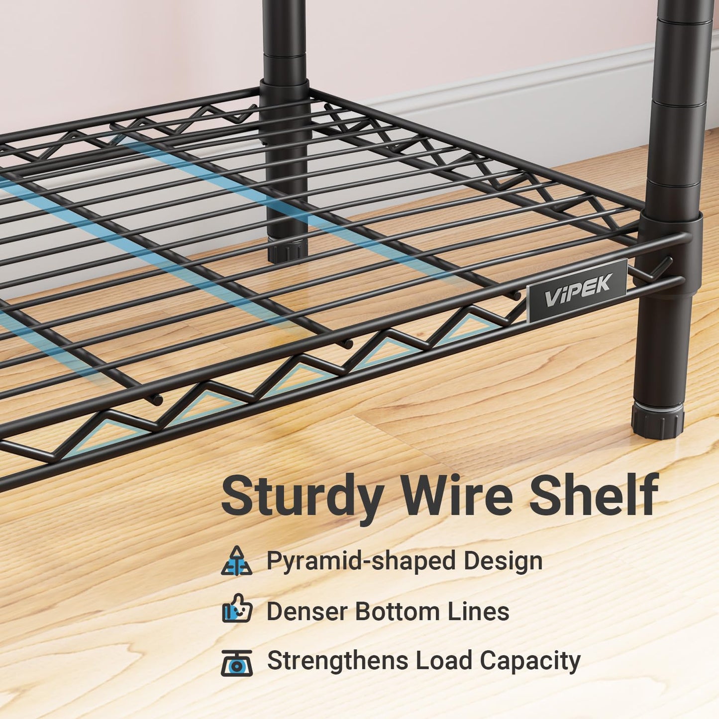 VIPEK V40C Medium Covered Clothes Rack, Freestanding Clothing Rack with Black Oxford Fabric Cover for Hanging Clothes, Adjustable Portable Closet Wardrobe for Bedroom & Walk-in Closet, Max Load 900LBS