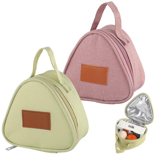 ARPOVIST 2 Pack Mini Reusable Snack Bags, Large Capacity Leakproof Sandwich Bag Food Container Multipurpose Picnic Handbags for Work Travel Outdoors Gym Picnic Lunch Box(Pink and Light Yellow)