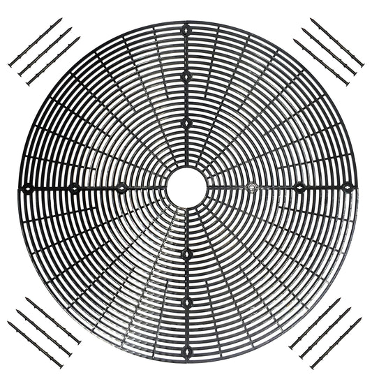 Plant Pot Grid Flower Pot Cover Baby Safety to Protect Children Pets Plant Black 20.8" Pack of 2