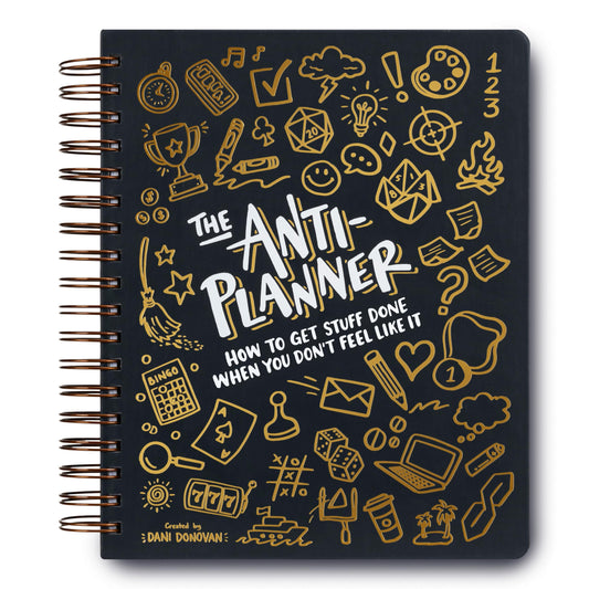 The Anti-Planner: How to Get Stuff Done When You Don't Feel Like It--Clean Edition, No Dates or Calendars ADHD activity planner for adults women kids, adhd tools, productivity planner