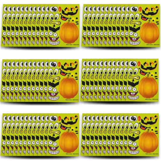 Halloween Stickers - 72 Sheets Kids Jack O' Lantern Pumpkin Stickers Tigerdoe - Halloween Stickers for Kids - Create a Pumpkin