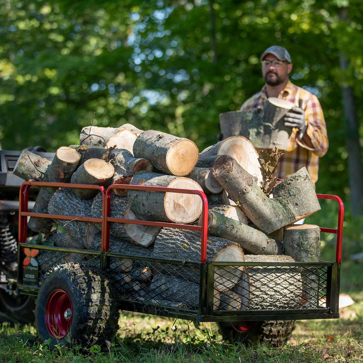 Yutrax TX162 HC1500 Heavy Duty ATV / UTV Trailer – for Off-Road Use - 1,500 lb. Capacity