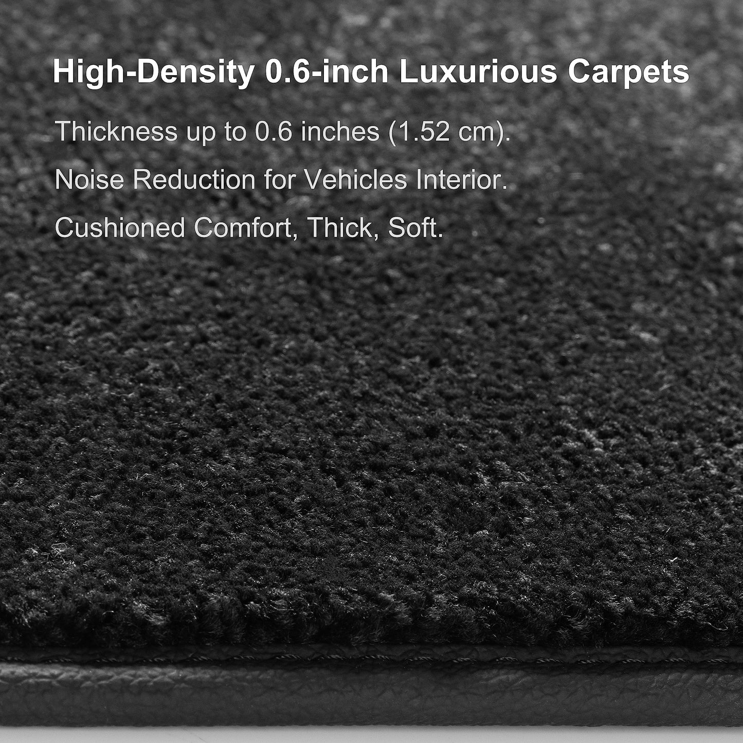 WENNEBIRD Superior Carpet Floor Mats for 2019-2026 BMW X5 (G05), X5M (F95), 0.6-Inch Ultra-Thick, Noise-Reducing, All-Weather Waterproof Anti-Slip – 3-Pc Set