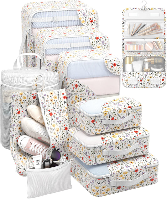 10 Set Packing Cubes for Travel, Gifts for Women Mom,Anti-Tearing Suitcase Organizer,OlarHike Vacation Essentials & Accessories for Cruise Ship