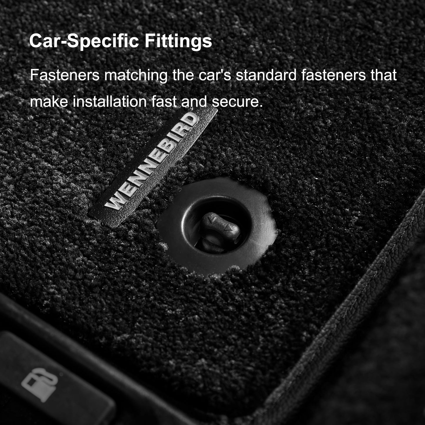 WENNEBIRD Superior Carpet Floor Mats for 2015-2026 Ford F-150 SuperCrew Cab (Excludes Under-Seat Fold-Flat Storage), 0.5-Inch Ultra-Thick, Noise-Reducing, All-Weather Waterproof Anti-Slip – 3-Pc Set