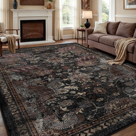 RUGIXE 8×10 Area Rug,Washable Rug,Rugs for Living Room,Washable Area Rug,Perfect for Living Room, Bedroom, Kids Room, Nursery