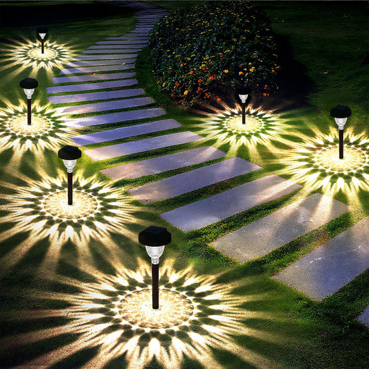 Siatom Solar Pathway Lights 10 Pack, Bright Solar Path Lights Outdoor Waterproof IP65, Walking Path Solar Lights for Outside, Garden, Lawn, Walkway, Yard (Warm White)