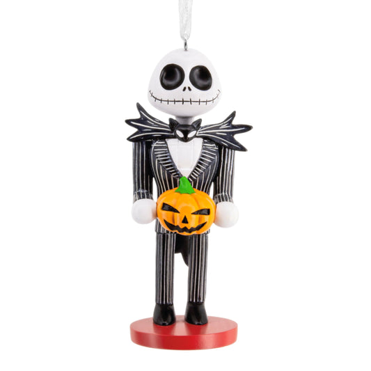 Hallmark Disney Tim Burton's The Nightmare Before Christmas Jack Skellington Nutcracker Christmas Ornament, Gifts for Disney Fans