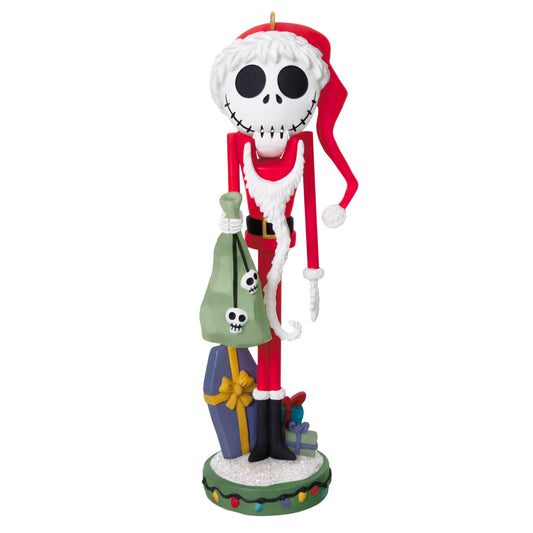 Hallmark Keepsake Disney Christmas Ornament, Tim Burton's The Nightmare Before Christmas Santa Jack Skellington Nutcracker, Gifts for Disney Fans
