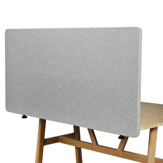 Desk Privacy Panel 24" x 48" Table Privacy Panel Acoustic Partition Noise Visual Isolate Table Divider Panel with Clamp for Student Study Reception Area Office Library(24" x 48")